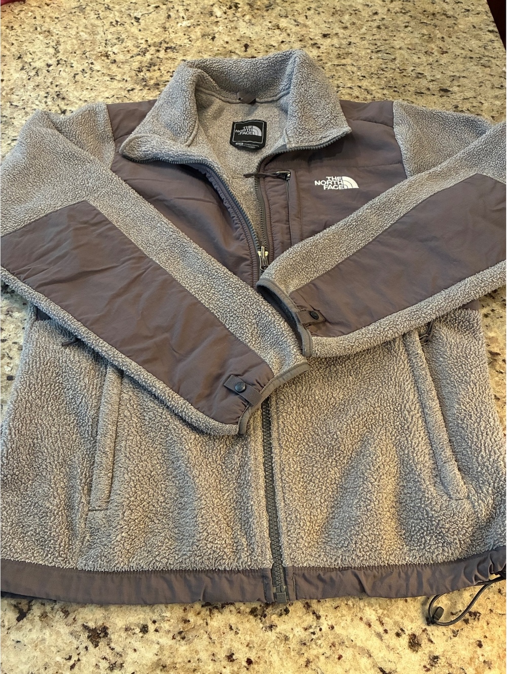 The North Face Gray Full-Zip Fleece Jacket